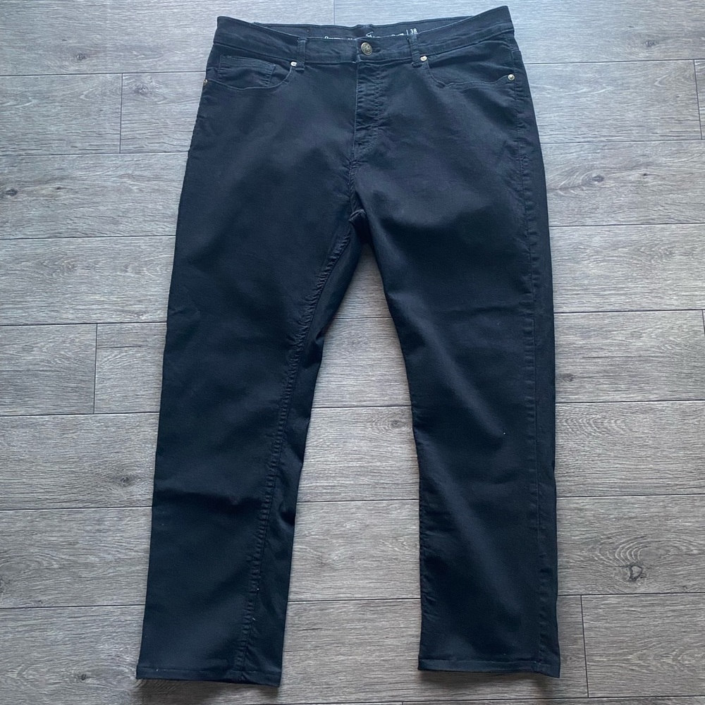 Beverly Hills Polo Club Jeans Men's Size 38x30 Black Slim Fit Stretch Flex Denim